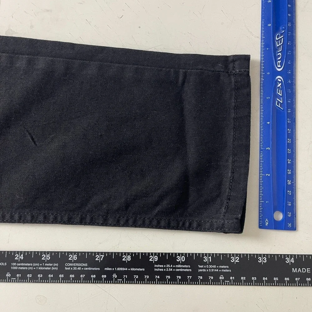 Levis Jeans Mens 30x32 Black 511 Slim Dark Wash Stretch Denim Grunge Punk Goth